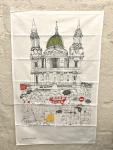 London Waiting Tea Towel - full image